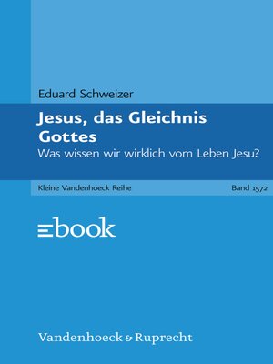 cover image of Jesus, das Gleichnis Gottes